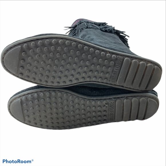 ⭐️SOLD⭐️ Minnetonka Moccasin Fringe Knee Boots 9 - Picture 6 of 13